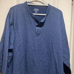 North Hudson Outfitters Men’s Blue Long Sleeve Tee Shirt